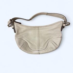 Coach Cream Leather Clutch